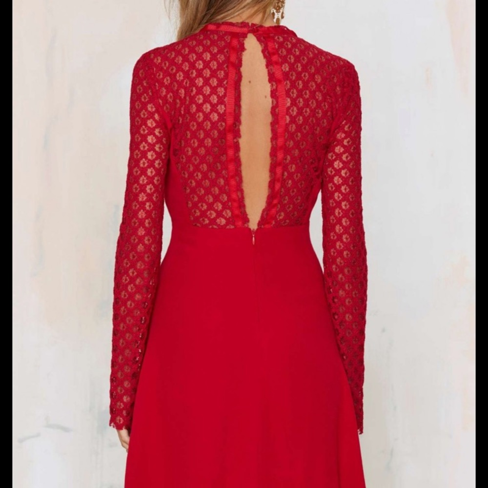 foxiedox Red Lace Dress - Picture 3 of 7